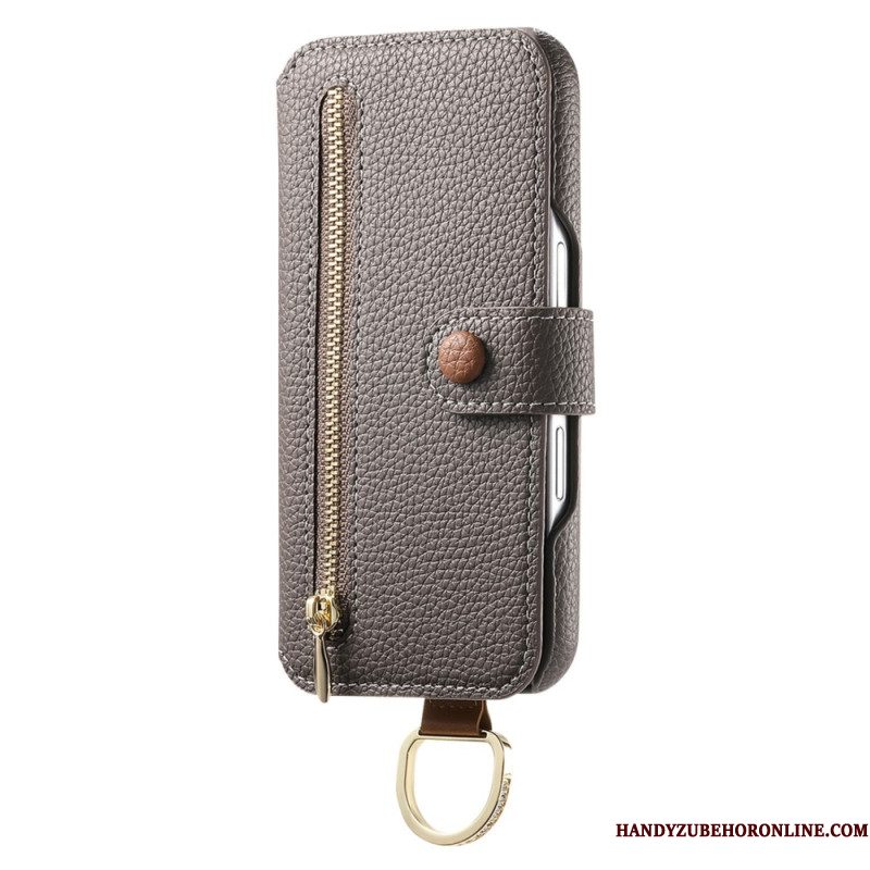 Bescherming Hoesje Samsung Galaxy S25 Plus 5g Portemonnee Met Rits