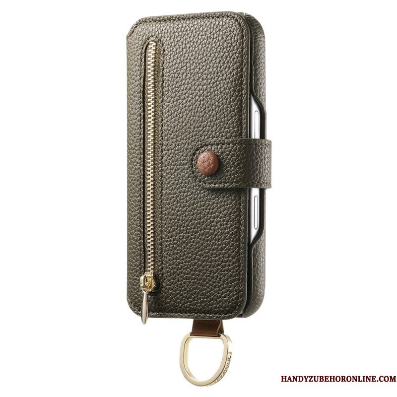 Bescherming Hoesje Samsung Galaxy S25 Plus 5g Portemonnee Met Rits