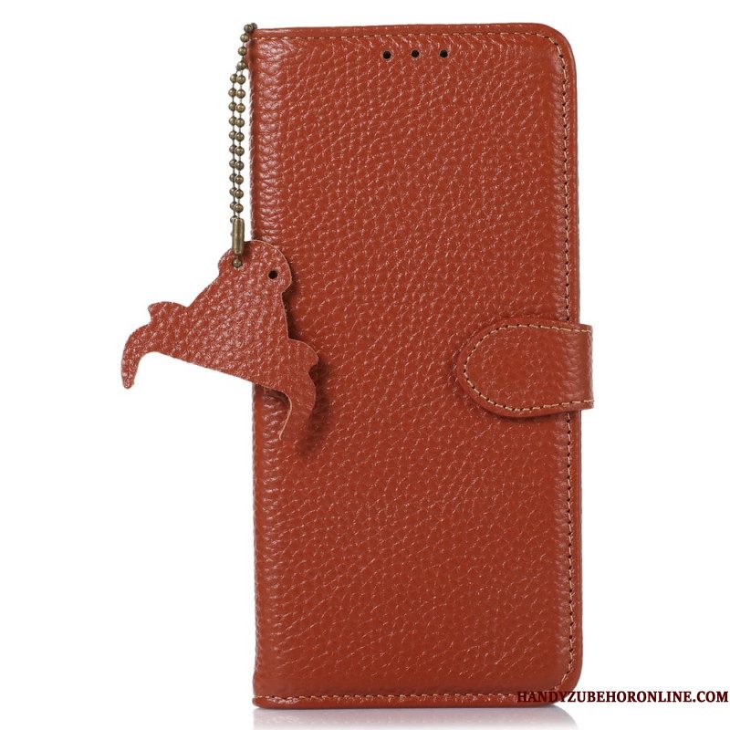 Bescherming Hoesje Samsung Galaxy S25 Ultra 5g Lycheekleurig Leer Met Rfid-blokkering