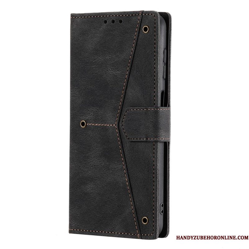 Bescherming Hoesje Samsung Galaxy S26 Plus Tweekleurig Imitatieleer