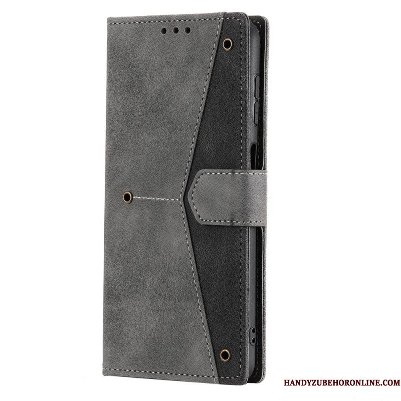 Bescherming Hoesje Samsung Galaxy S26 Plus Tweekleurig Imitatieleer
