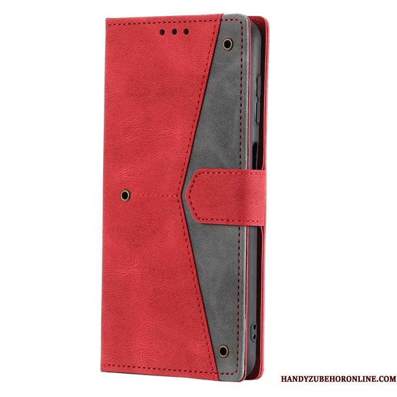 Bescherming Hoesje Samsung Galaxy S26 Plus Tweekleurig Imitatieleer