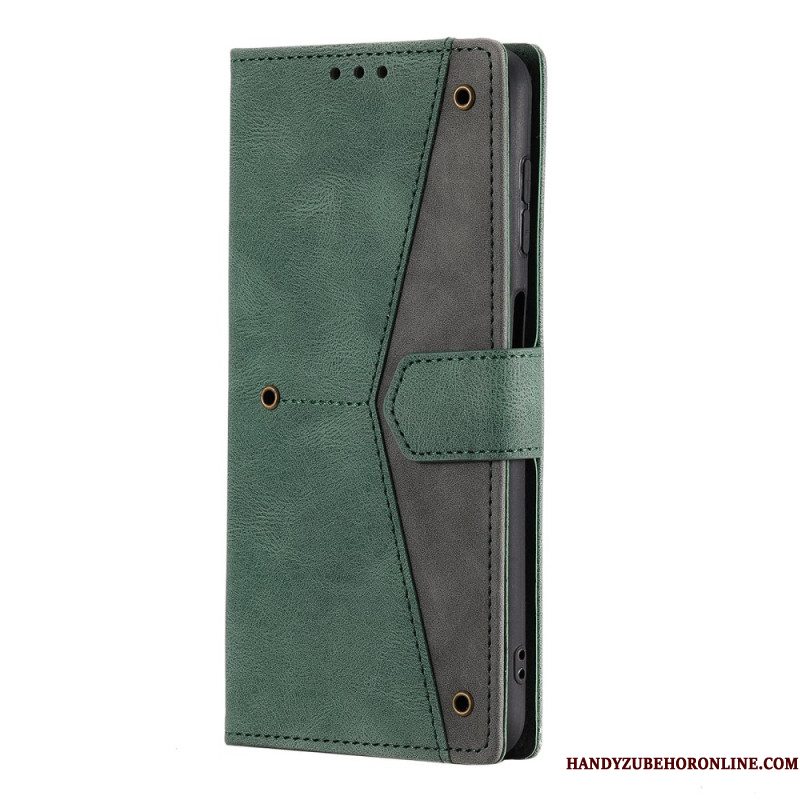 Bescherming Hoesje Samsung Galaxy S26 Plus Tweekleurig Imitatieleer