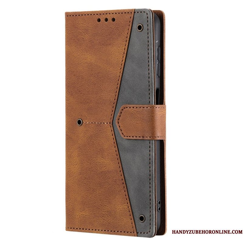 Bescherming Hoesje Samsung Galaxy S26 Plus Tweekleurig Imitatieleer
