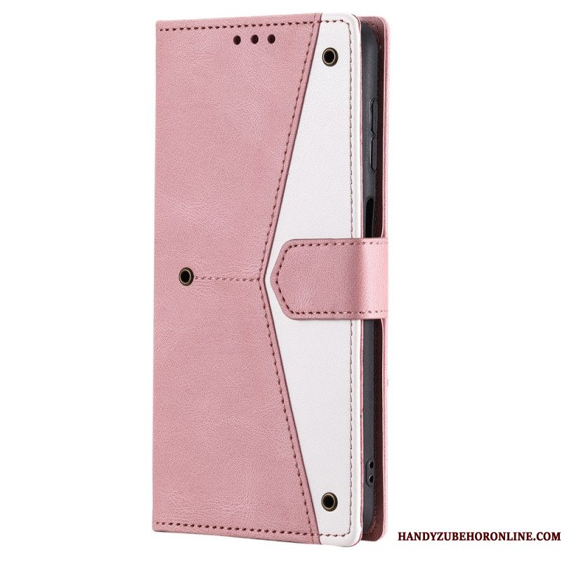 Bescherming Hoesje Samsung Galaxy S26 Plus Tweekleurig Imitatieleer
