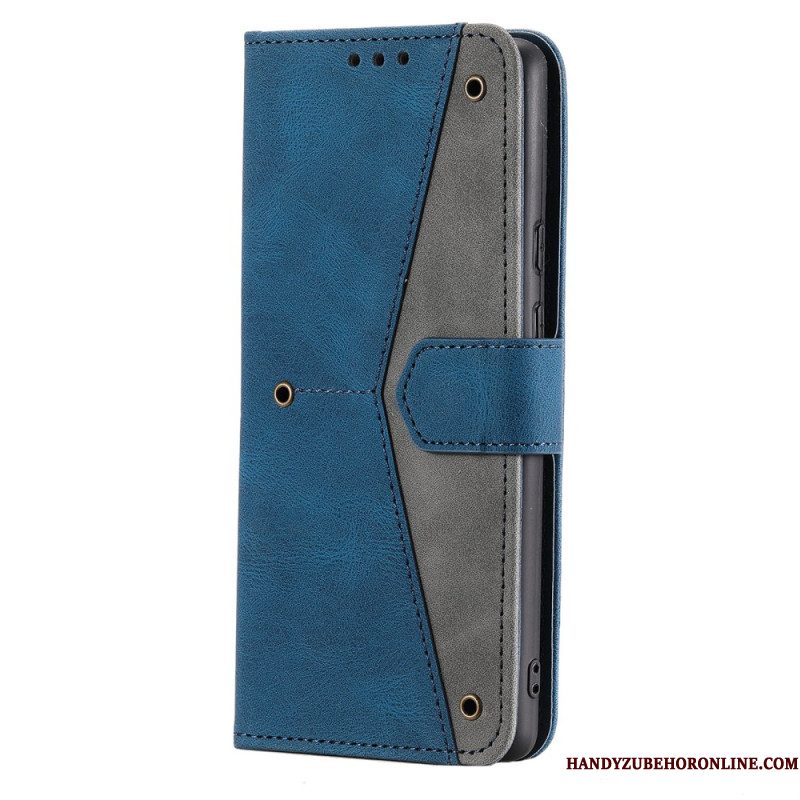 Bescherming Hoesje Samsung Galaxy S26 Plus Tweekleurig Imitatieleer