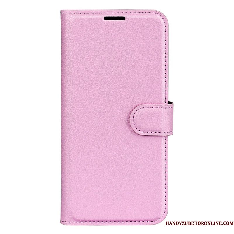 Bescherming Hoesje Xiaomi 15 Pro Klassieke Lychee Kunstleren Koord