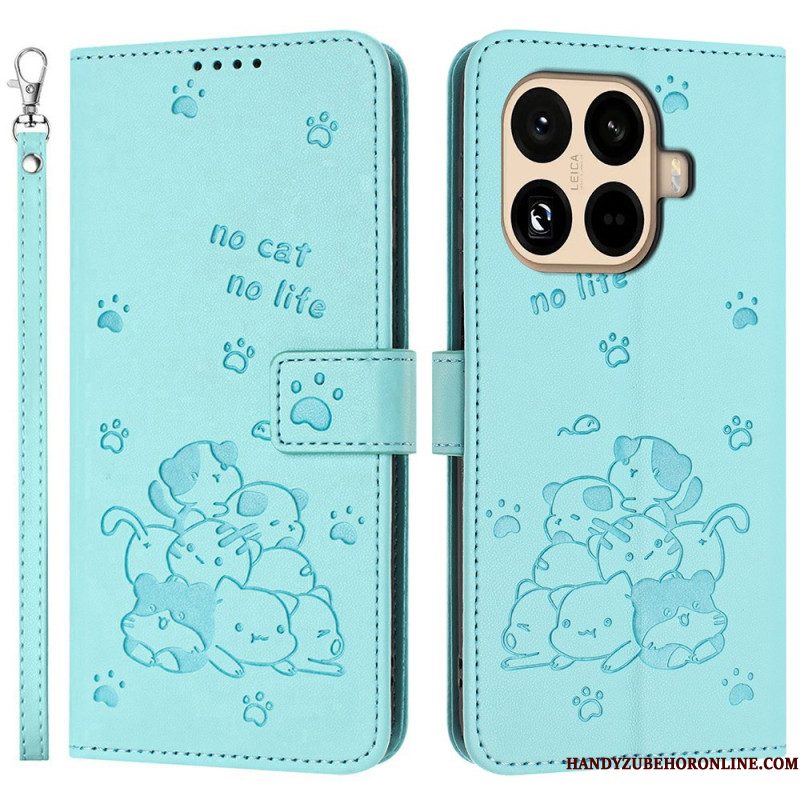 Bescherming Hoesje Xiaomi 15t Pro Stapel Katten Met Bandje