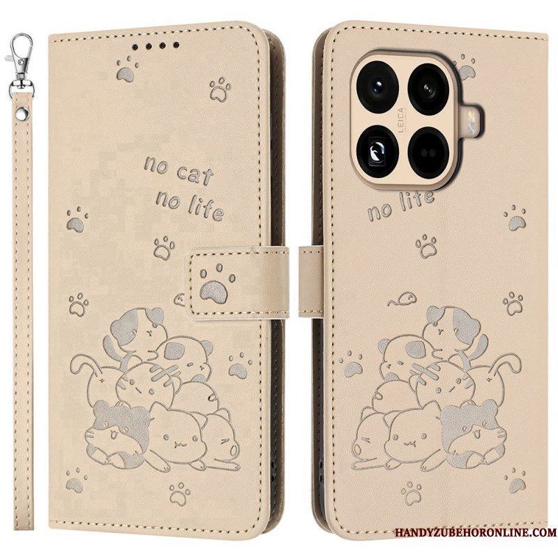 Bescherming Hoesje Xiaomi 15t Pro Stapel Katten Met Bandje