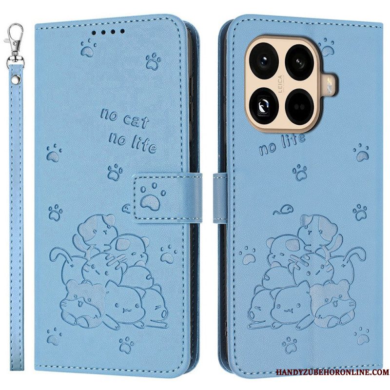 Bescherming Hoesje Xiaomi 15t Pro Stapel Katten Met Bandje