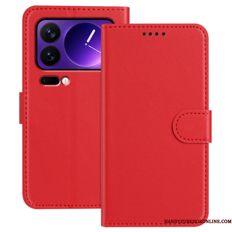 Bescherming Hoesje Xiaomi 17 Pro Effen Leerlook