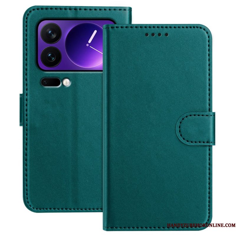 Bescherming Hoesje Xiaomi 17 Pro Effen Leerlook