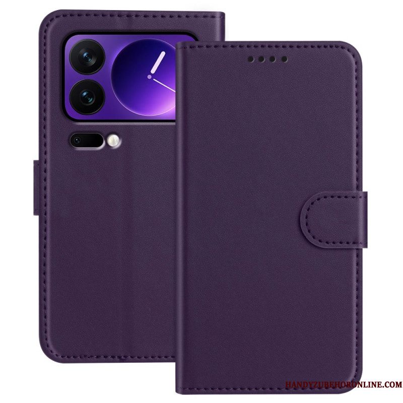 Bescherming Hoesje Xiaomi 17 Pro Effen Leerlook
