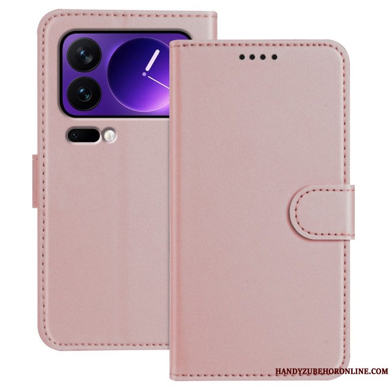 Bescherming Hoesje Xiaomi 17 Pro Effen Leerlook