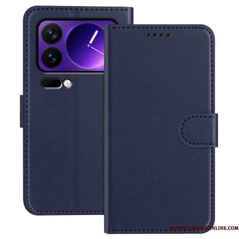 Bescherming Hoesje Xiaomi 17 Pro Effen Leerlook