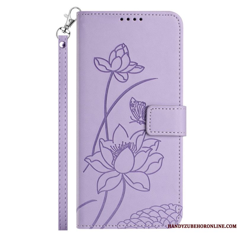 Bescherming Hoesje Xiaomi 17 Pro Lotuspatroon Met Koord