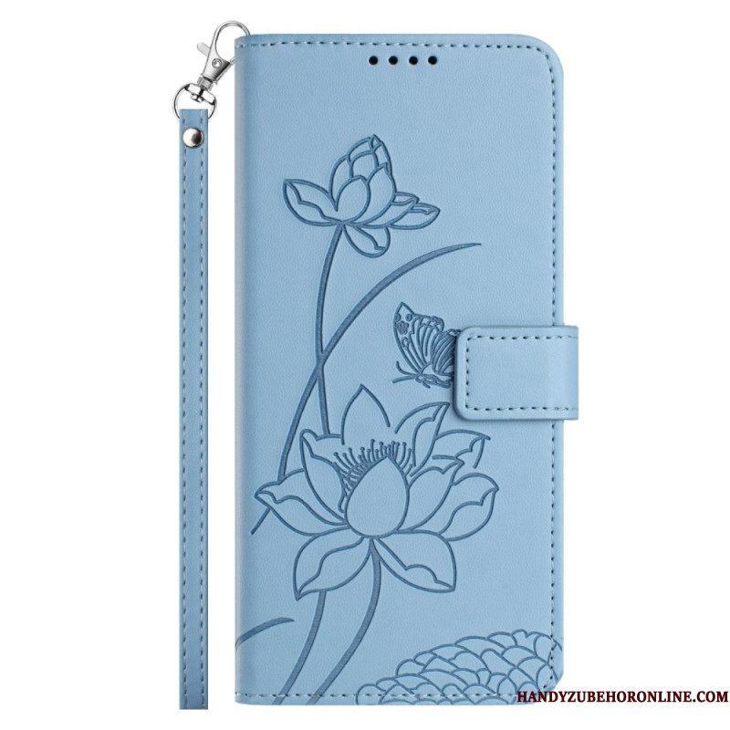 Bescherming Hoesje Xiaomi 17 Pro Lotuspatroon Met Koord