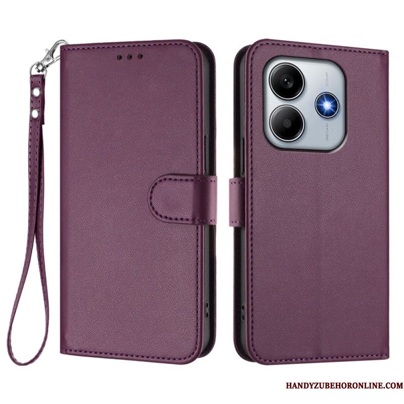Bescherming Hoesje Xiaomi Redmi Note 14 5g Effen Met Koord