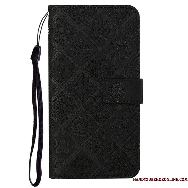 Bescherming Hoesje Xiaomi Redmi Note 14 5g Etnische Stijl Met Bandje
