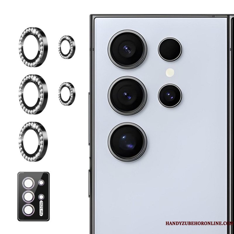 Cameralensbeschermer Voor Samsung Galaxy S25 Ultra 5g Met Legeringsringen En Strass-steentjes