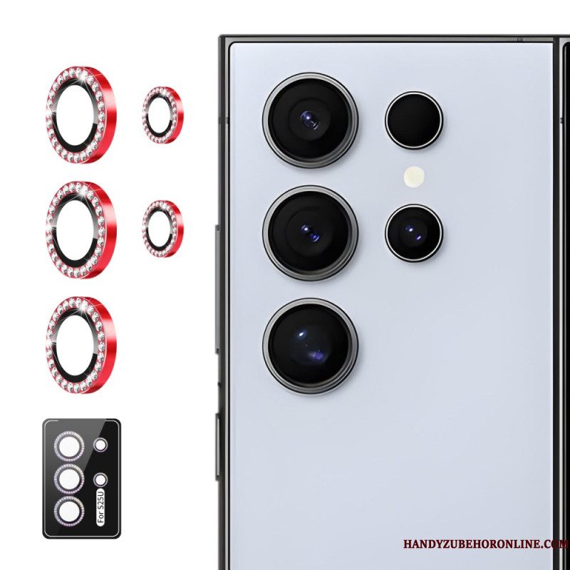 Cameralensbeschermer Voor Samsung Galaxy S25 Ultra 5g Met Legeringsringen En Strass-steentjes