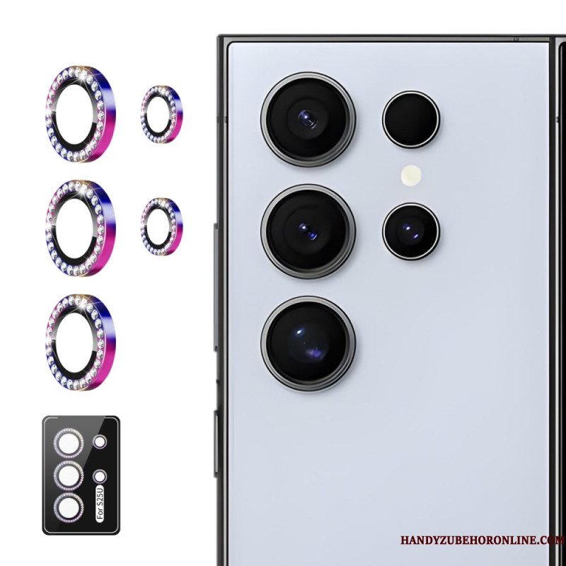 Cameralensbeschermer Voor Samsung Galaxy S25 Ultra 5g Met Legeringsringen En Strass-steentjes