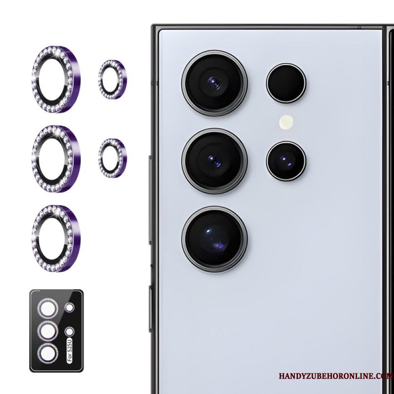 Cameralensbeschermer Voor Samsung Galaxy S25 Ultra 5g Met Legeringsringen En Strass-steentjes