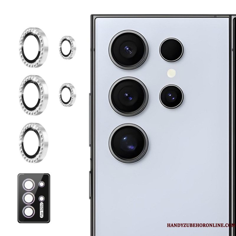 Cameralensbeschermer Voor Samsung Galaxy S25 Ultra 5g Met Legeringsringen En Strass-steentjes