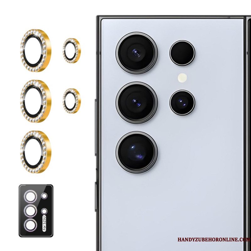 Cameralensbeschermer Voor Samsung Galaxy S25 Ultra 5g Met Legeringsringen En Strass-steentjes