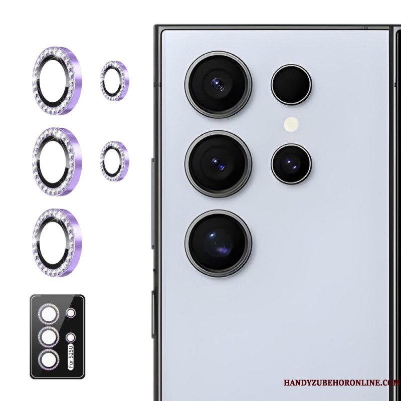 Cameralensbeschermer Voor Samsung Galaxy S25 Ultra 5g Met Legeringsringen En Strass-steentjes