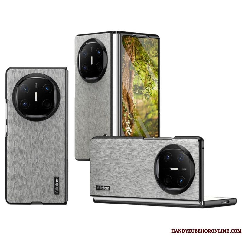 Case Hoesje Huawei Mate X6 Telefoonhoesje Houtstructuur