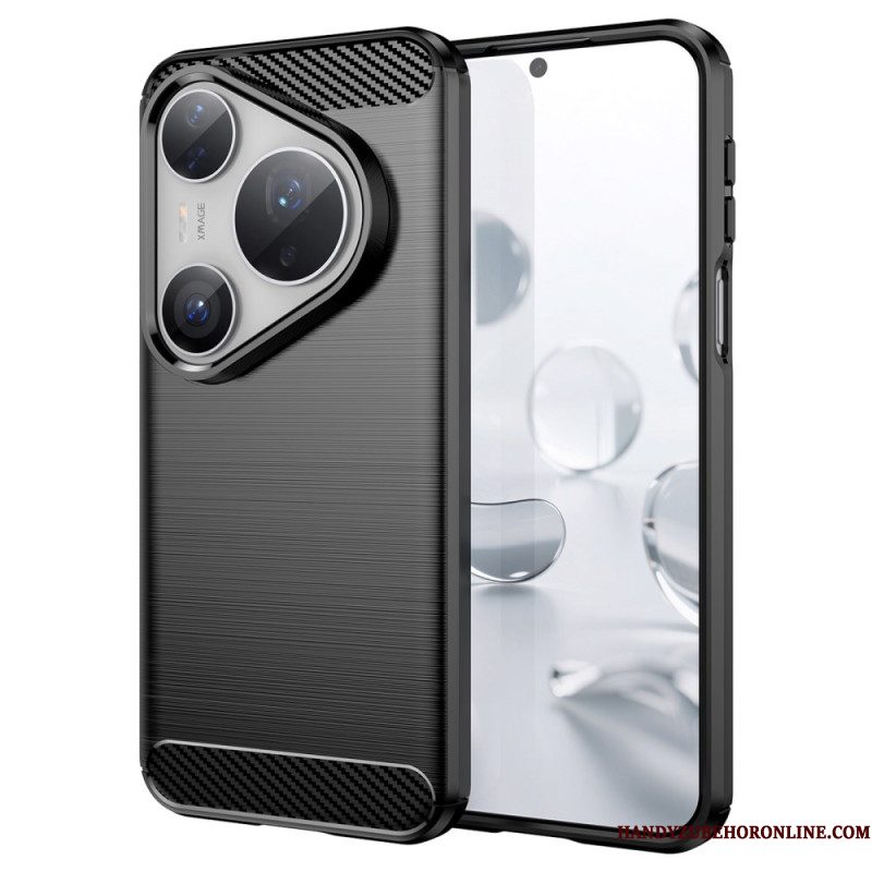 Case Hoesje Huawei Pura 80 Pro Telefoonhoesje Geborsteld Koolstofvezel