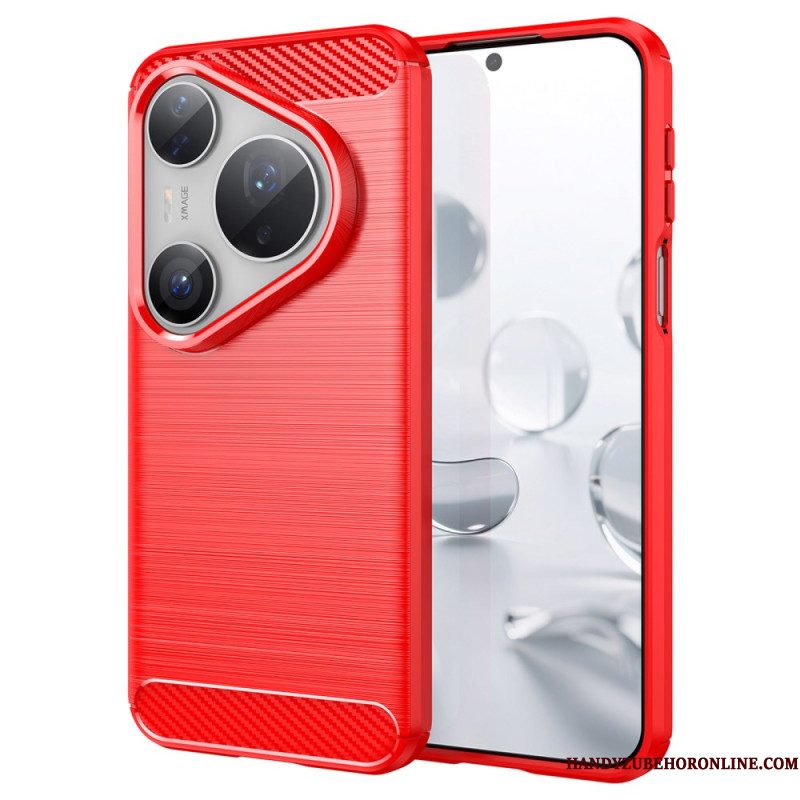 Case Hoesje Huawei Pura 80 Pro Telefoonhoesje Geborsteld Koolstofvezel