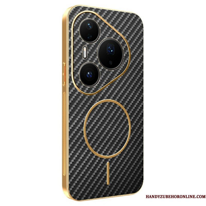 Case Hoesje Huawei Pura 80 Pro Telefoonhoesje Koolstofvezeltextuur