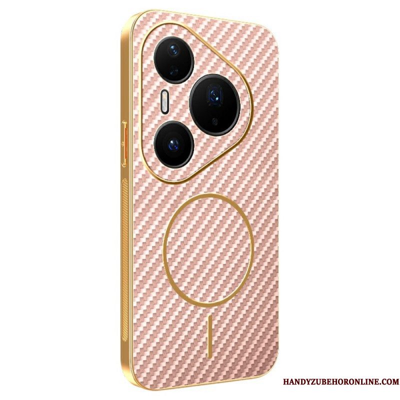 Case Hoesje Huawei Pura 80 Pro Telefoonhoesje Koolstofvezeltextuur