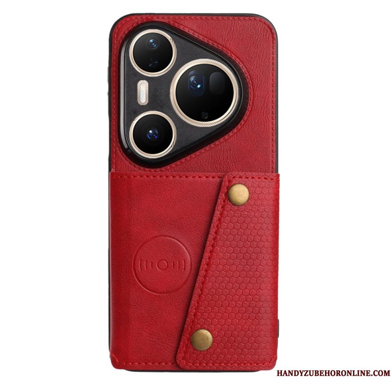 Case Hoesje Huawei Pura 80 Ultra Telefoonhoesje Kaarthouder Met Lederlook