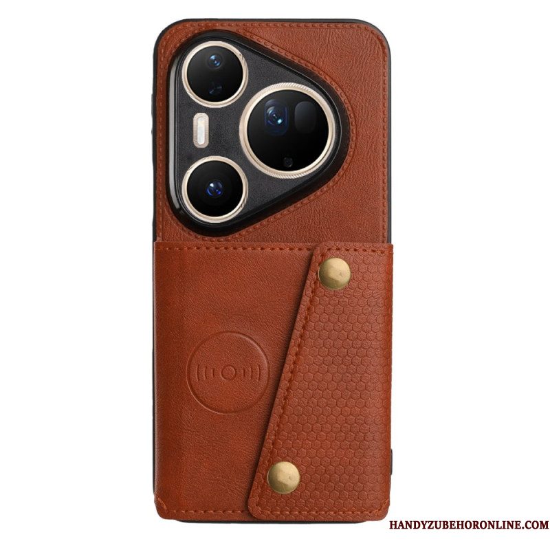 Case Hoesje Huawei Pura 80 Ultra Telefoonhoesje Kaarthouder Met Lederlook