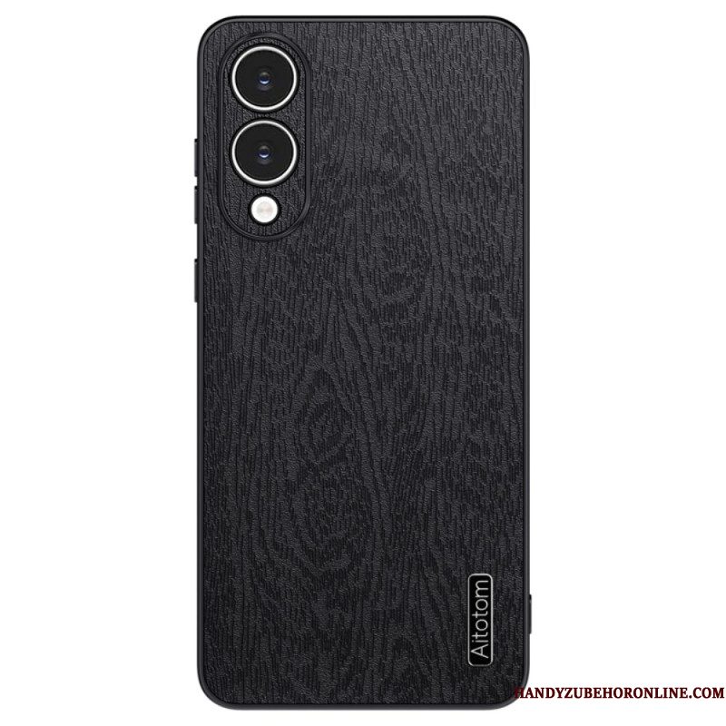 Case Hoesje Samsung Galaxy S25 5g Edge Telefoonhoesje Azns Houteffect