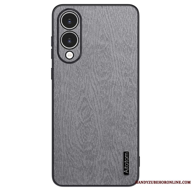 Case Hoesje Samsung Galaxy S25 5g Edge Telefoonhoesje Azns Houteffect