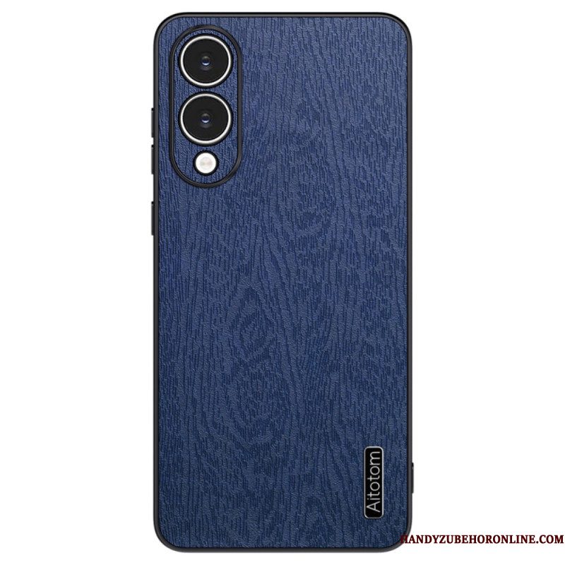 Case Hoesje Samsung Galaxy S25 5g Edge Telefoonhoesje Azns Houteffect