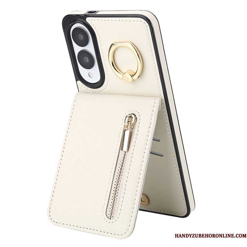 Case Hoesje Samsung Galaxy S25 5g Edge Telefoonhoesje Portemonnee Met Ritssluiting En Rfid-technologie