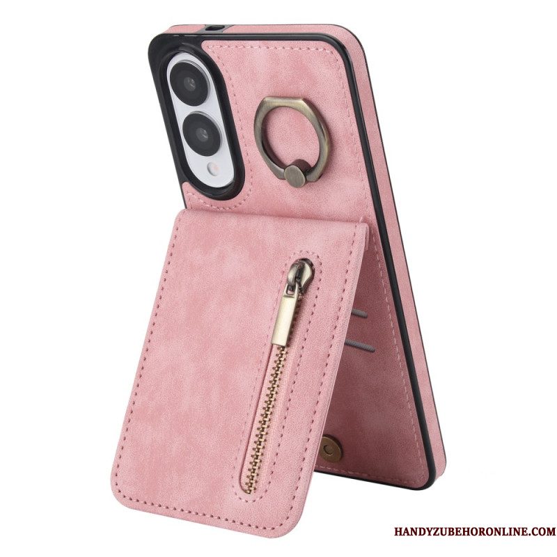 Case Hoesje Samsung Galaxy S25 5g Edge Telefoonhoesje Portemonnee Met Ritssluiting En Rfid-technologie