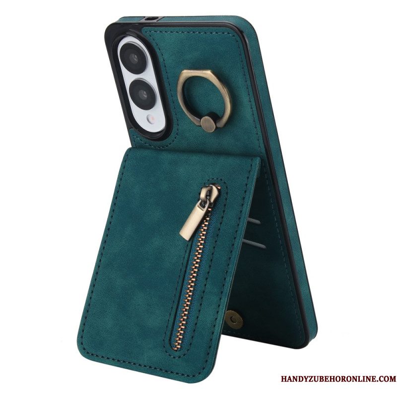 Case Hoesje Samsung Galaxy S25 5g Edge Telefoonhoesje Portemonnee Met Ritssluiting En Rfid-technologie