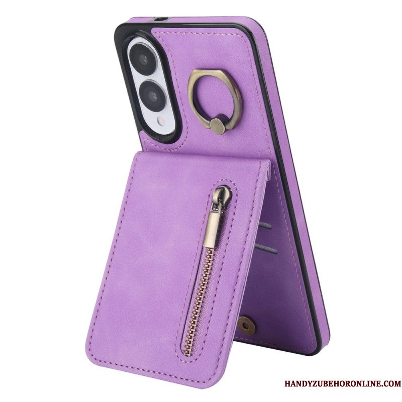 Case Hoesje Samsung Galaxy S25 5g Edge Telefoonhoesje Portemonnee Met Ritssluiting En Rfid-technologie