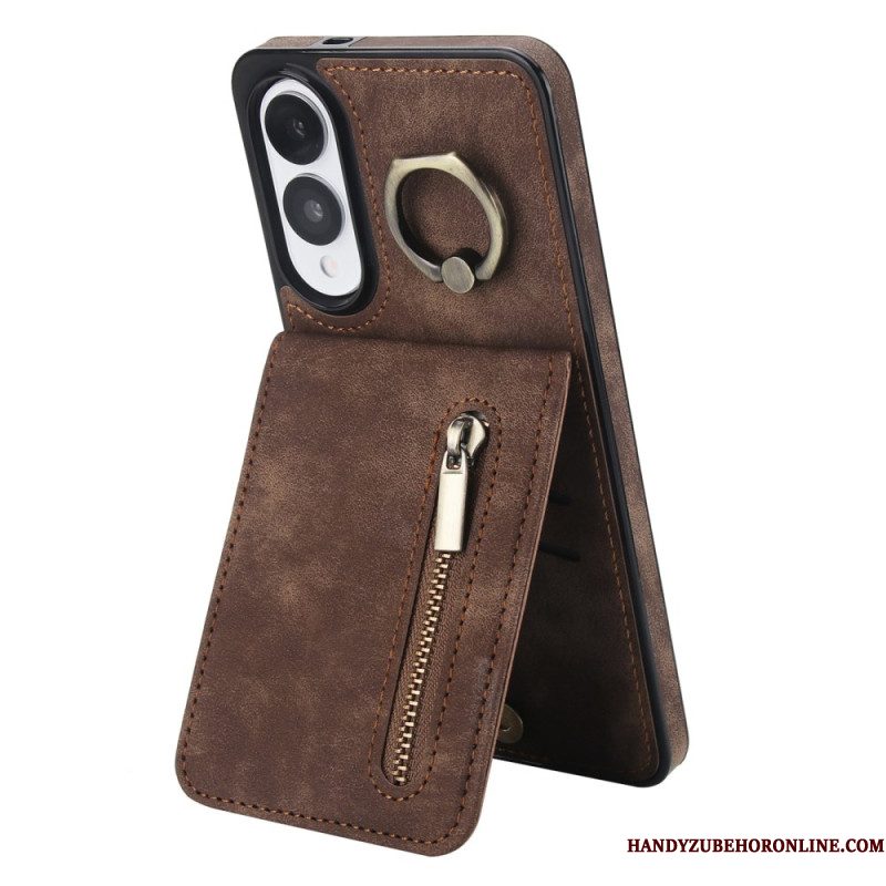 Case Hoesje Samsung Galaxy S25 5g Edge Telefoonhoesje Portemonnee Met Ritssluiting En Rfid-technologie