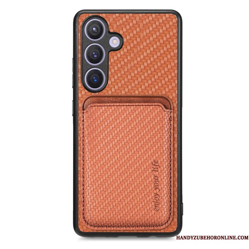 Case Hoesje Samsung Galaxy S25 5g Telefoonhoesje Afneembare Magnetische Kaarthouder