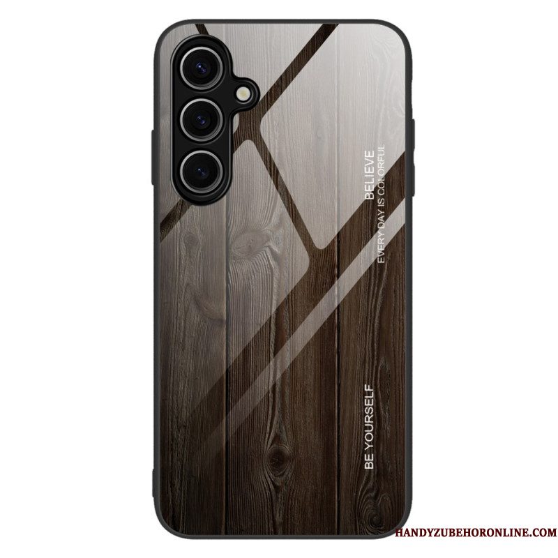 Case Hoesje Samsung Galaxy S25 5g Telefoonhoesje Gehard Glas En Hout