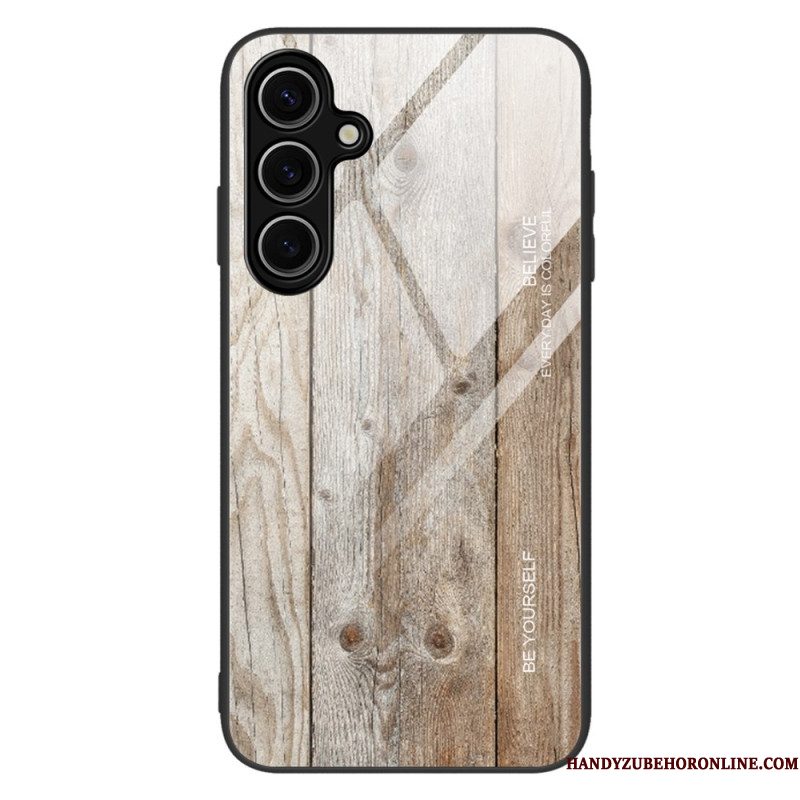 Case Hoesje Samsung Galaxy S25 5g Telefoonhoesje Gehard Glas En Hout