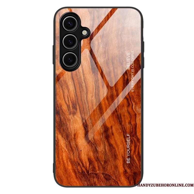 Case Hoesje Samsung Galaxy S25 5g Telefoonhoesje Gehard Glas En Hout