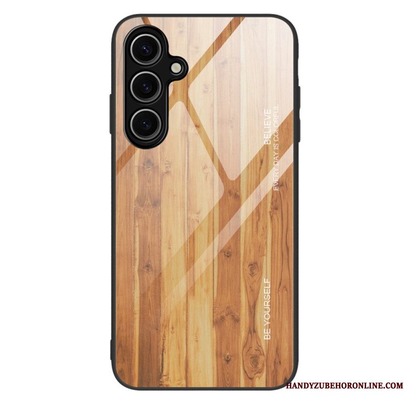 Case Hoesje Samsung Galaxy S25 5g Telefoonhoesje Gehard Glas En Hout